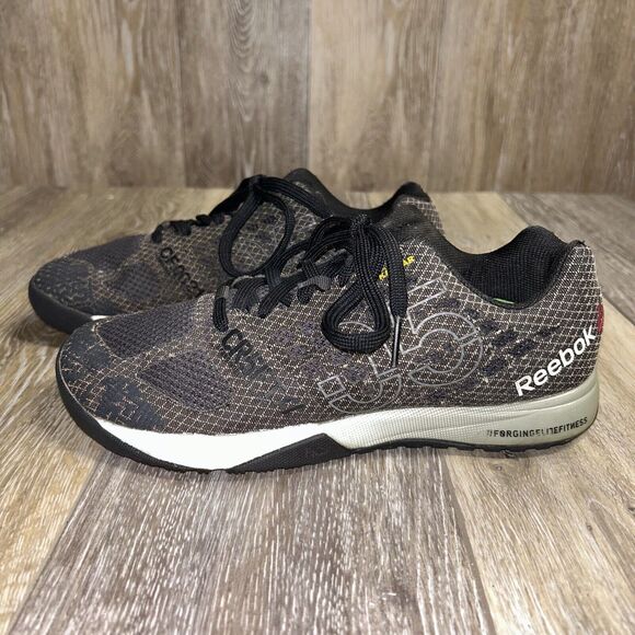 Reebok Crossfit Nano 5.0 V72419 Black Gray Womens Size 7 Running Sneaker Shoes - Picture 5 of 11